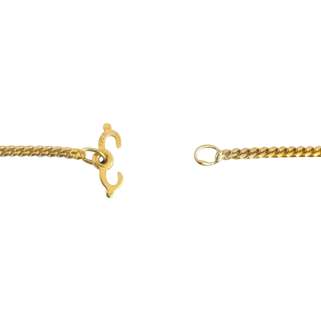 18k Yellow Gold 6.6g Solid Thin 2mm Vintage Curb Link Chain Necklace 19"