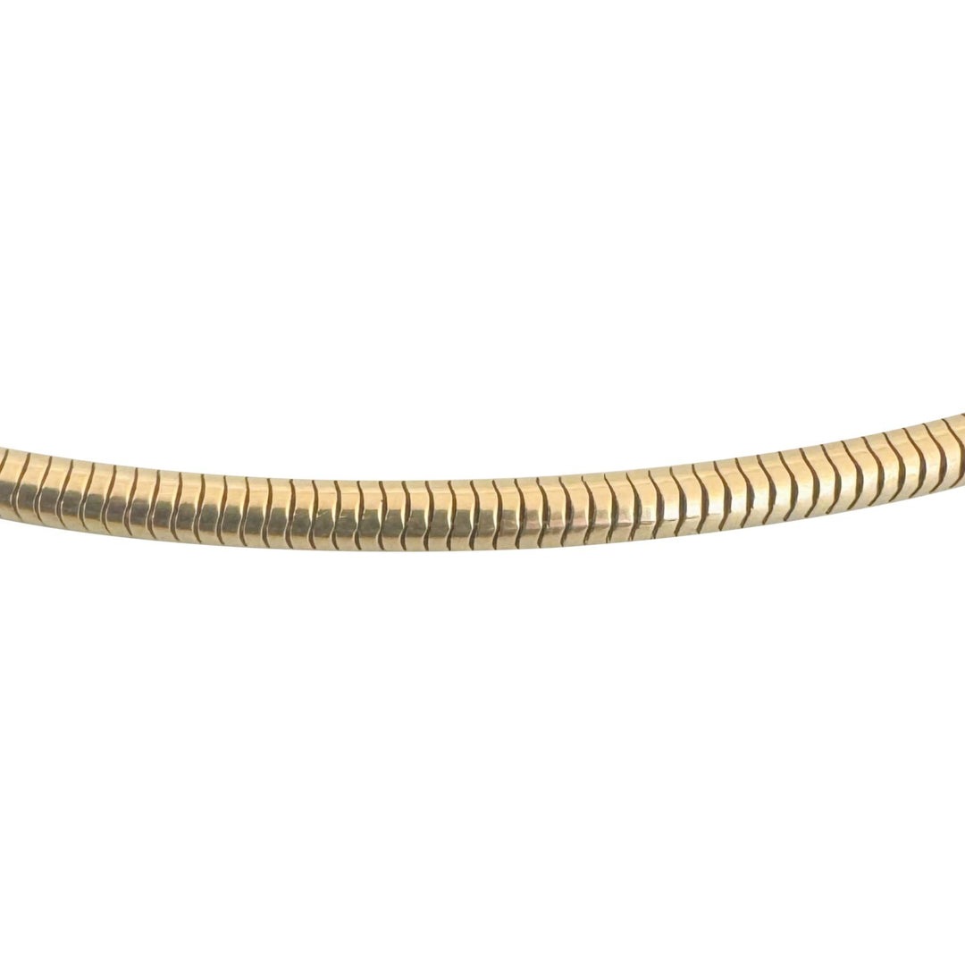 14k Yellow Gold 15g Solid Vintage UnoArre Snake Link Necklace Italy 20"
