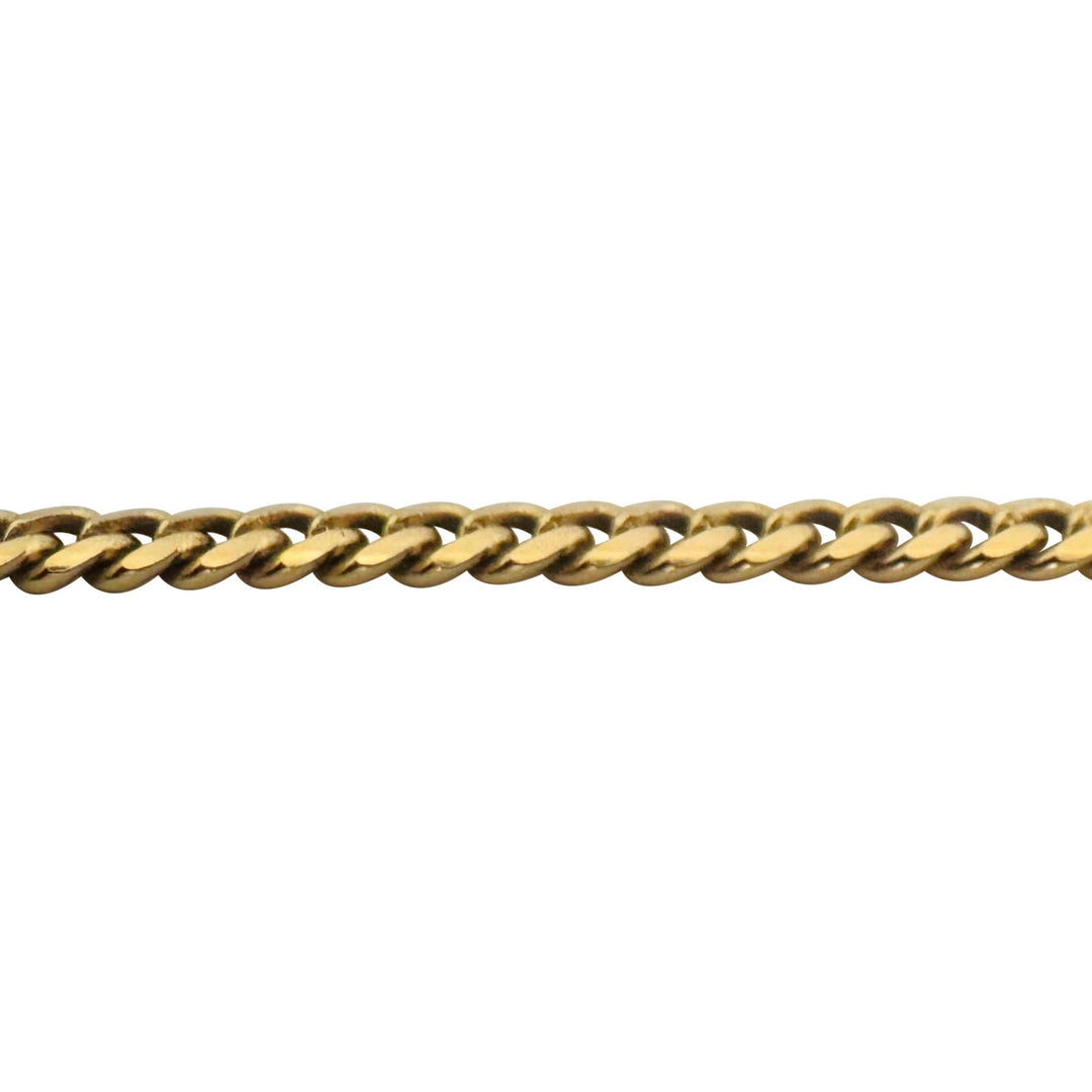 14k Yellow Gold 23.3g Solid 3.5mm Curb Link Chain Necklace South Africa 26"