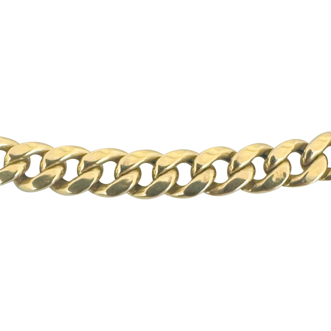 10k Yellow Gold 9.3g Hollow Light 4.2mm Curb Link Chain Necklace 20"