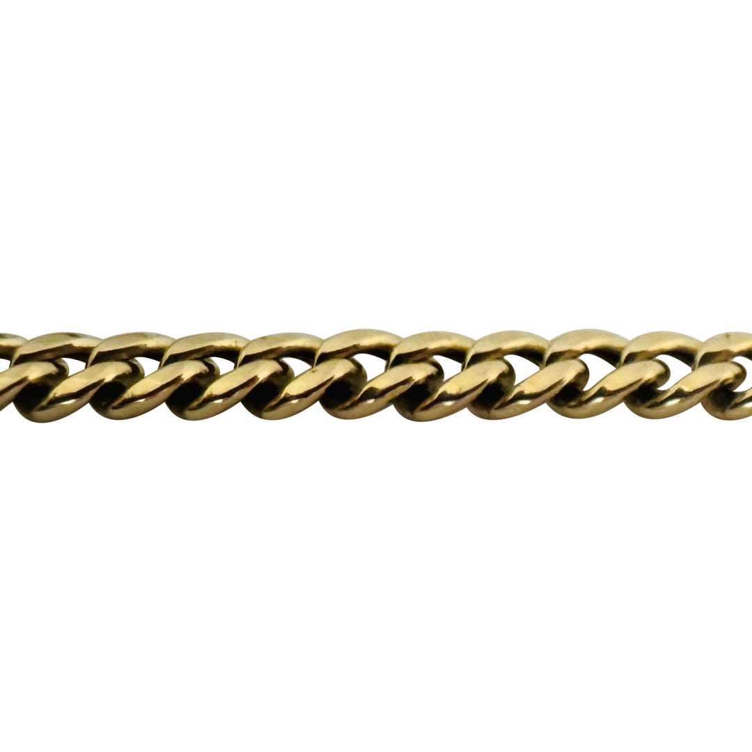 10k Yellow Gold 9.3g Hollow Light 4.2mm Curb Link Chain Necklace 20"