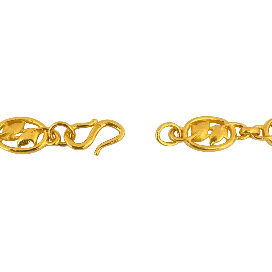 24k Pure Yellow Gold 35g Solid Heavy Fancy Dolphin Link Necklace 15"