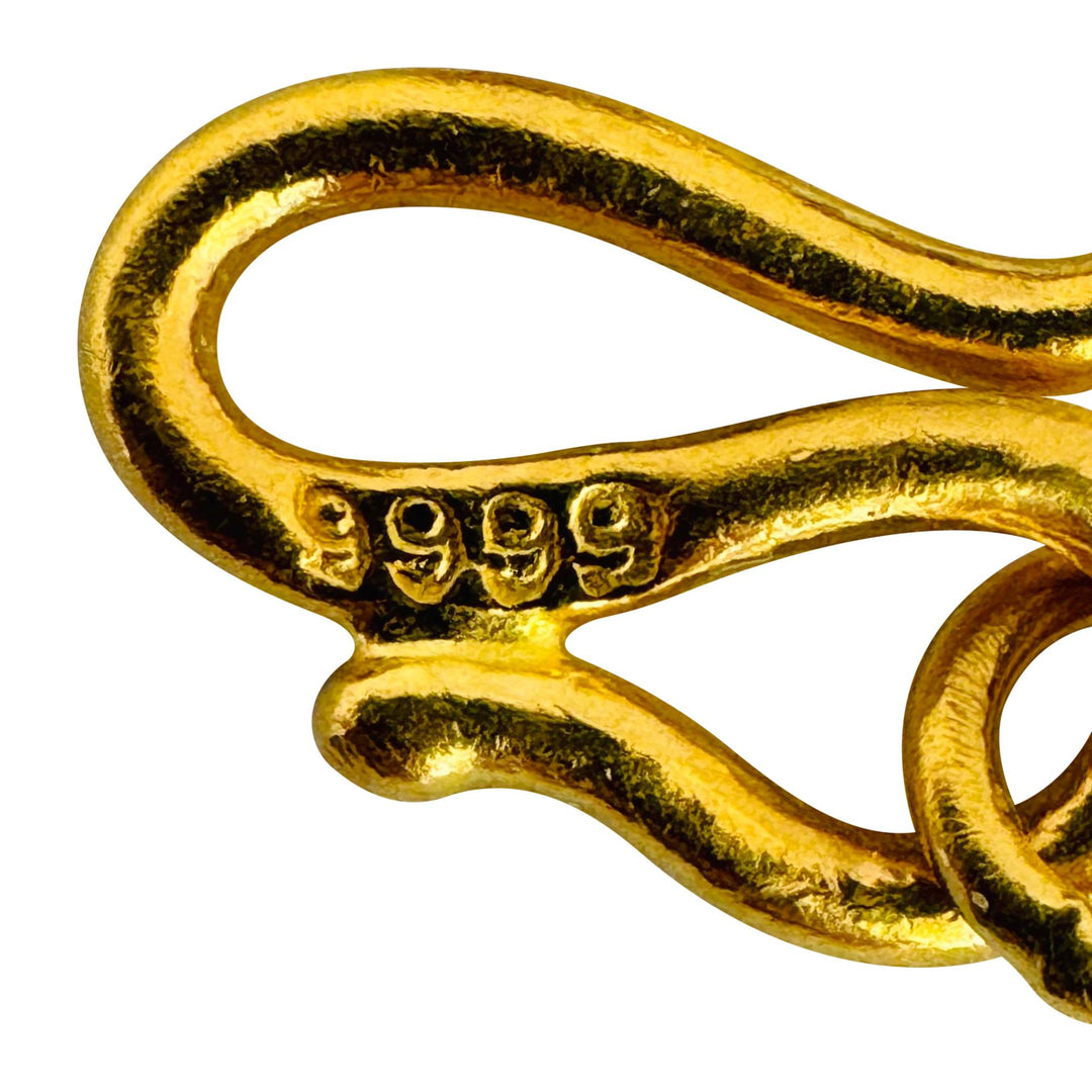 24k Pure Yellow Gold 19.8g Solid 3.5mm Rolo Link Chain Necklace 19"
