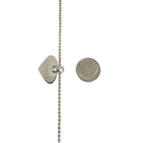 Marina B Sterling Silver 925 Ladies Heart Pendant and Box Link Necklace 16"