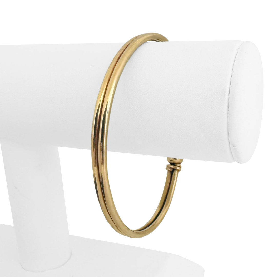 Eden 14k Yellow Gold 28.9g Solid Heave Cuff Bangle Bracelet 8"