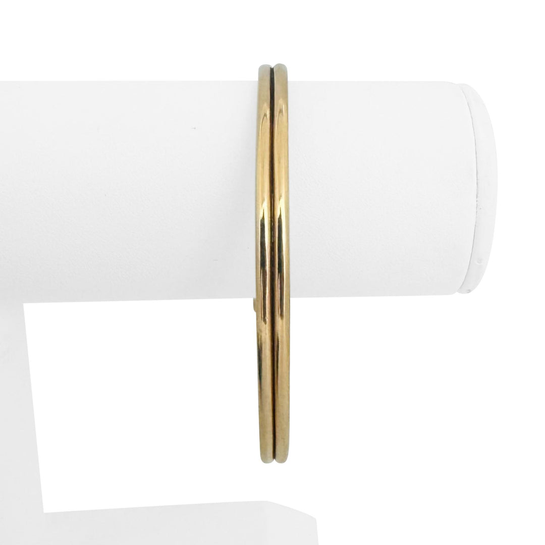 Eden 14k Yellow Gold 28.9g Solid Heave Cuff Bangle Bracelet 8"