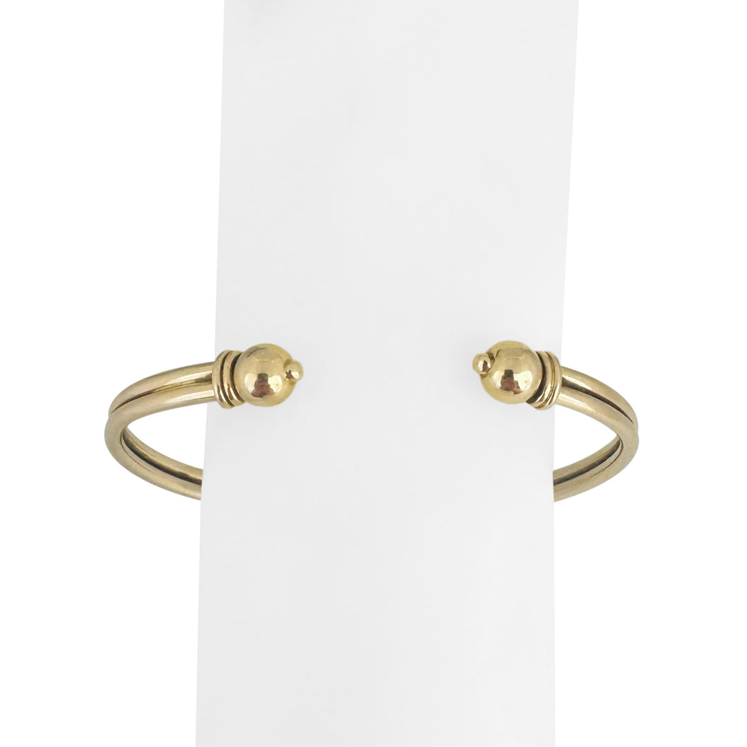 Eden 14k Yellow Gold 28.9g Solid Heave Cuff Bangle Bracelet 8"