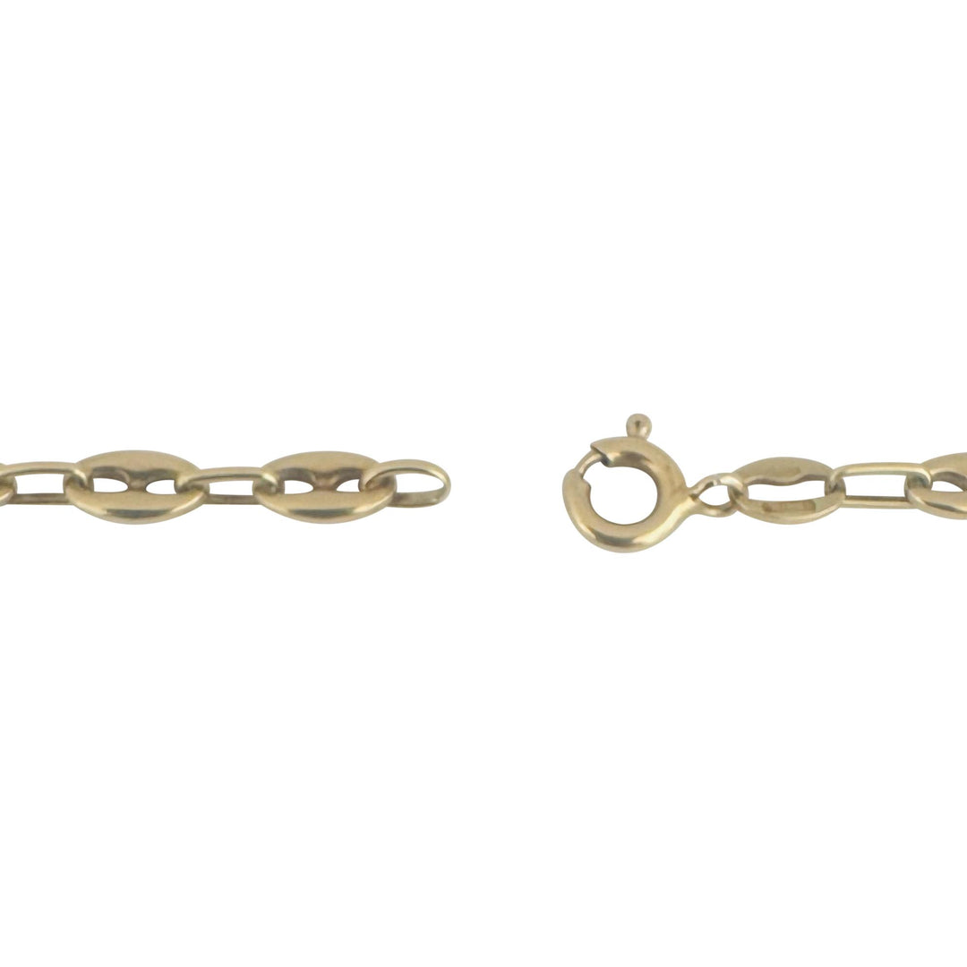 14k Yellow Gold 16.2g Solid Vintage Puffed Gucci Link Chain Necklace Italy 19"