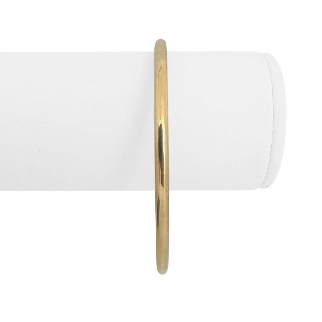 14k Yellow Gold 7.7g Ladies Polished Slip On Bangle Bracelet 7.5"
