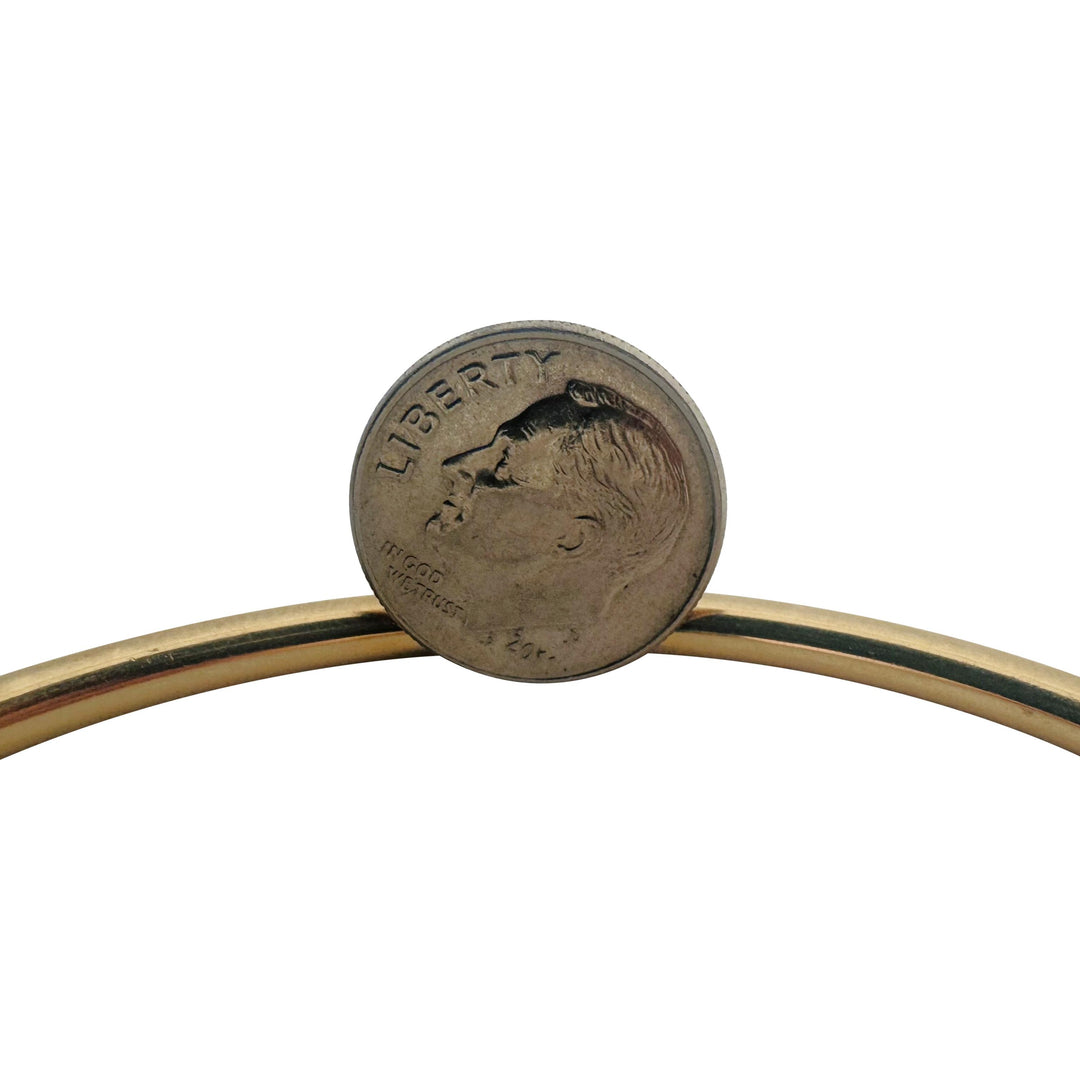 14k Yellow Gold 7.7g Ladies Polished Slip On Bangle Bracelet 7.5"