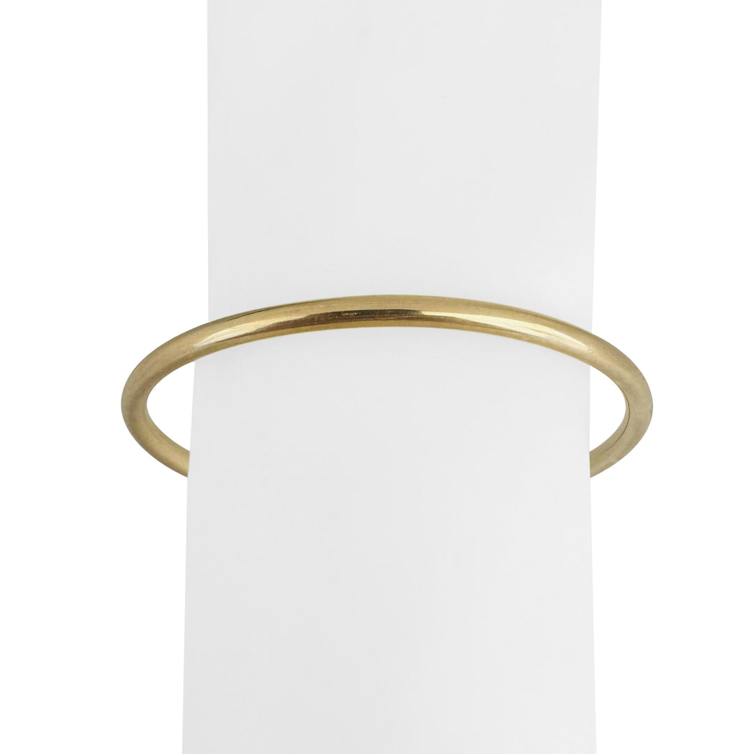 14k Yellow Gold 7.7g Ladies Polished Slip On Bangle Bracelet 7.5"