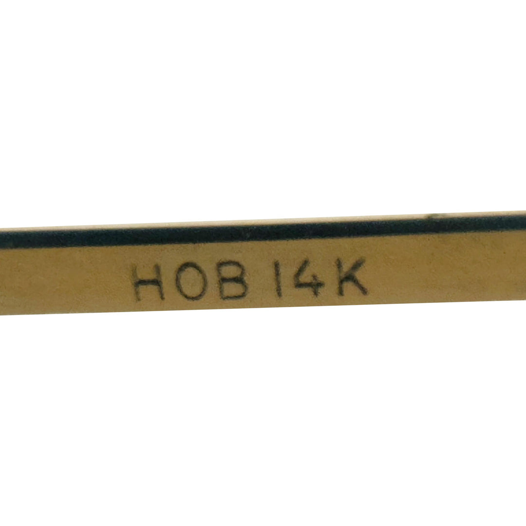 14k Yellow Gold 8.4g Polished Squared Straight Edge Bangle Bracelet 7.25"