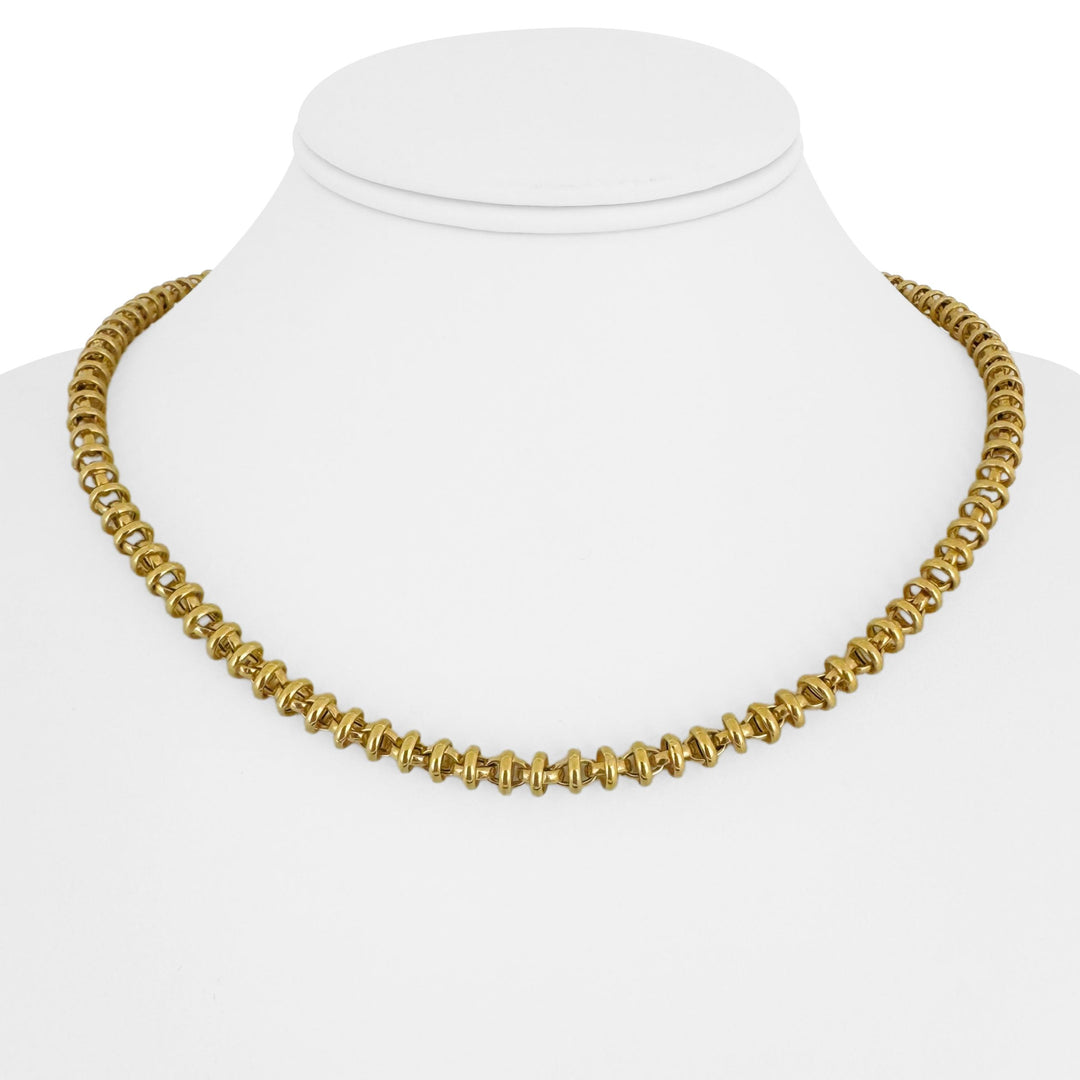 Roberto Coin 18k Yellow Gold 22g Vintage Fancy Link Necklace Italy 18"