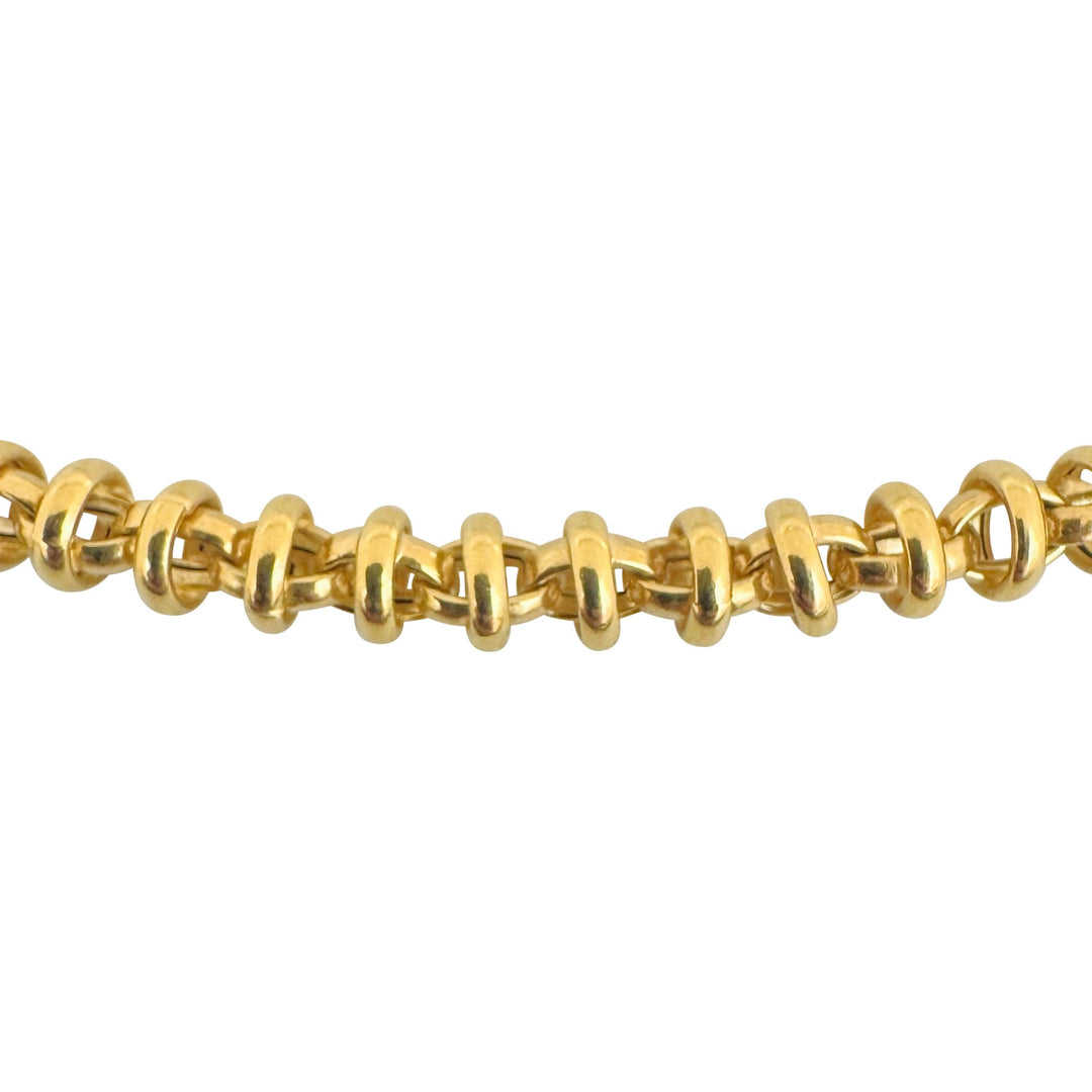 Roberto Coin 18k Yellow Gold 22g Vintage Fancy Link Necklace Italy 18"