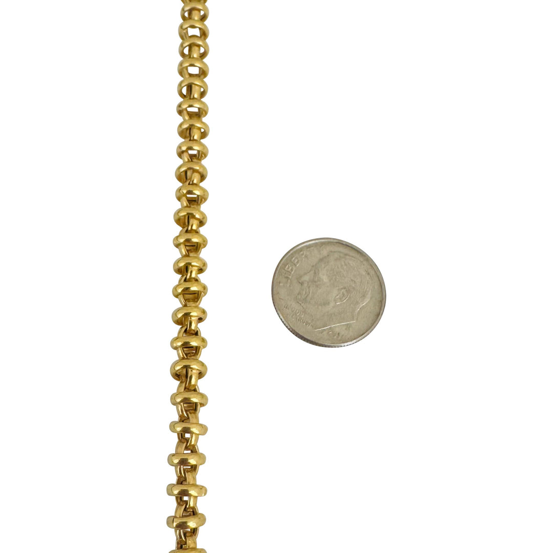 Roberto Coin 18k Yellow Gold 22g Vintage Fancy Link Necklace Italy 18"