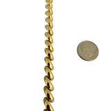 14k Yellow Gold 32.7g Ladies Polished 7.5mm San Marco Link Necklace 16"