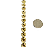 14k Yellow Gold 18.5g Ladies Polished 8mm San Marco Link Bracelet 7"