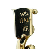 14k Yellow Gold 18.5g Ladies Polished 8mm San Marco Link Bracelet 7"