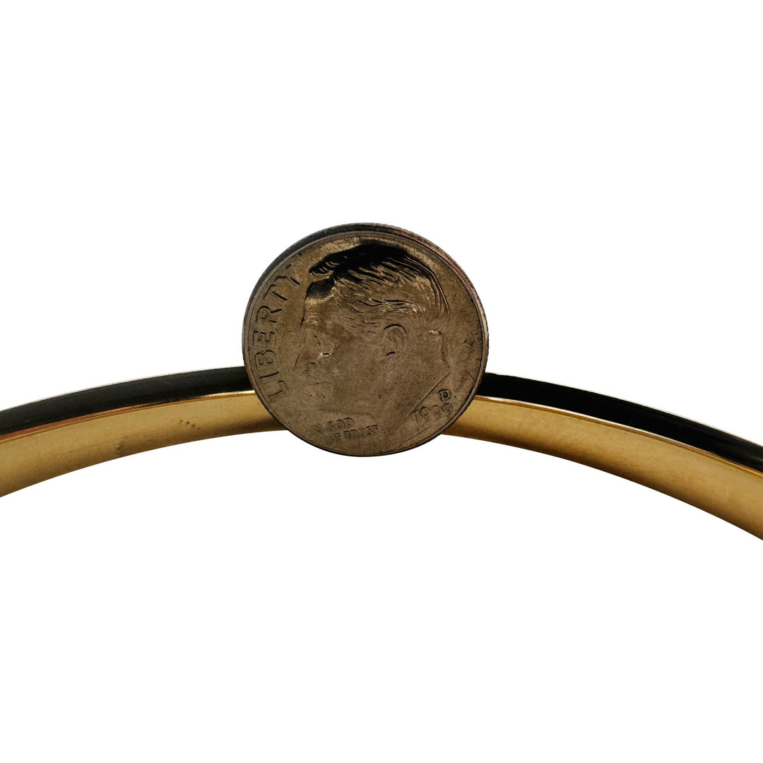 14k Yellow Gold 6.2g Ladies Textured 6mm Bangle Bracelet 7.25"