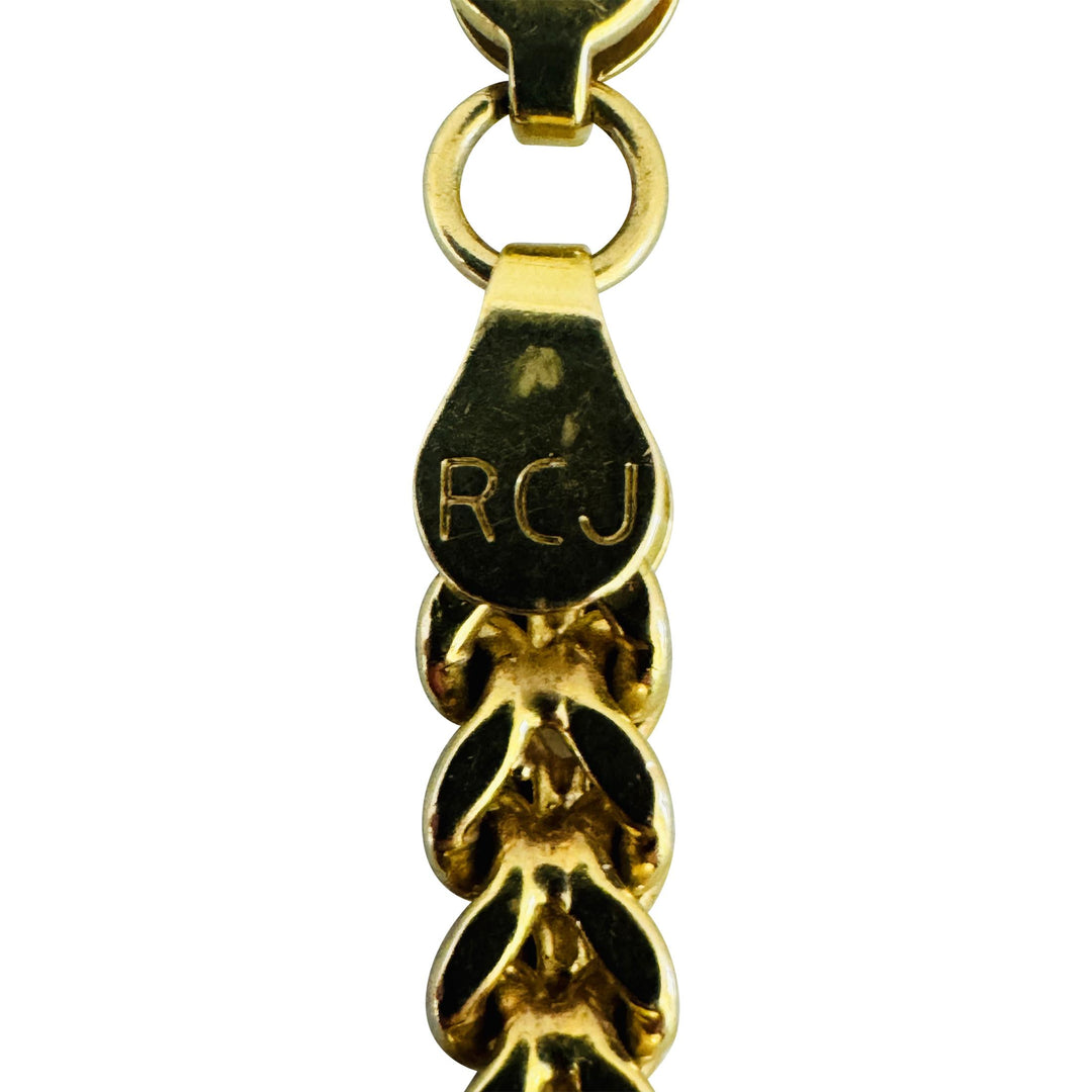 14k Yellow Gold 21.3g Squared 4mm Franco Link Chain Necklace 26"