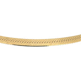 14k Yellow Gold 22g Solid Thick 6mm Herringbone Link Necklace Italy 18"