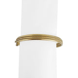 14k Yellow Gold 12.6g Ladies 7mm Rope Design Bangle Bracelet 7"