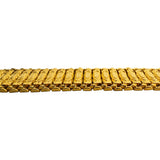 22k Yellow Gold 46.6g Solid Heavy 14mm Diamond Cut Barrel Link Bracelet 8"