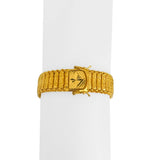 22k Yellow Gold 46.6g Solid Heavy 14mm Diamond Cut Barrel Link Bracelet 8"