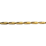 18k Yellow Gold 18.8g Vintage 4.5mm Open Flat Link Necklace Italy 24"