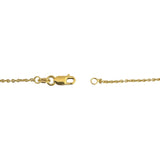 18k Yellow Gold 6.5g Ladies Vintage Bean Station Necklace Italy 16"
