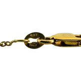 18k Yellow Gold 6.5g Ladies Vintage Bean Station Necklace Italy 16"