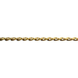 18k Yellow Gold 7.2g Solid Thin 2.4mm Mariner Link Chain Necklace Italy 19.5"