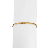 18k Yellow Gold 3.4g Light Ladies 2.8mm Flat Rectangle Link Bracelet Italy 7"