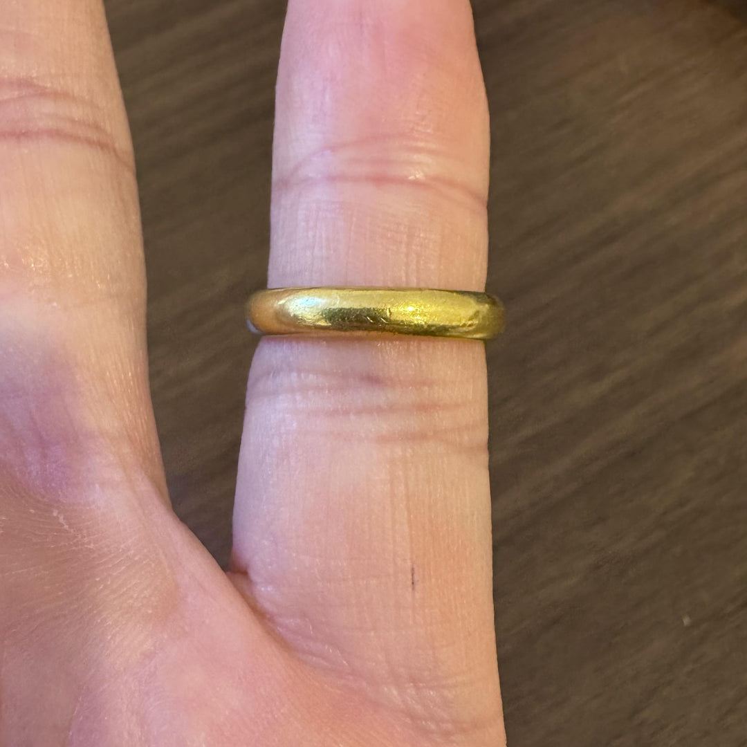 Tiffany & Co. Antique 22k Yellow Gold 5.2g Solid 3.5mm Band Ring Size 5.75