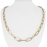 14k Yellow Gold 33g Solid Heavy 6.5mm Paperclip Link Chain Necklace 24"