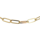 14k Yellow Gold 33g Solid Heavy 6.5mm Paperclip Link Chain Necklace 24"