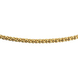 14k Yellow Gold 4.1g Light Hollow 2mm Popcorn Link Necklace Italy 20"