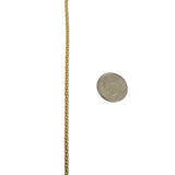 14k Yellow Gold 4.1g Light Hollow 2mm Popcorn Link Necklace Italy 20"