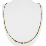 14k Yellow Gold 11g Solid Thin 2.5mm Rectangle Cable Link Chain Necklace 26"