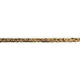 14k Yellow Gold 9g Ladies 3.5mm Byzantine Link Chain Necklace Italy 22"
