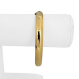 14k Yellow Gold 9.2g Ladies Polished 8mm Oval Bangle Bracelet 7.5"