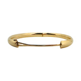 14k Yellow Gold 9.2g Ladies Polished 8mm Oval Bangle Bracelet 7.5"