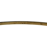 14k Yellow Gold 9.2g Ladies Polished 8mm Oval Bangle Bracelet 7.5"