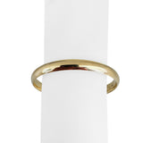 14k Yellow Gold 9.2g Ladies Polished 8mm Oval Bangle Bracelet 7.5"