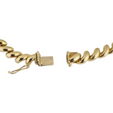 14k Yellow Gold 14.2g Ladies Polished 7mm San Marco Link Bracelet 7"