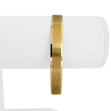 14k Yellow Gold 10.5g Solid Satin Finish 8mm Flex Cuff Bracelet 7"