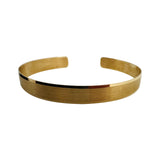 14k Yellow Gold 10.5g Solid Satin Finish 8mm Flex Cuff Bracelet 7"