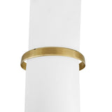 14k Yellow Gold 10.5g Solid Satin Finish 8mm Flex Cuff Bracelet 7"
