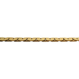 14k Yellow Gold 19.4g Solid Vintage 3.5mm Thick Cobra C Link Chain Necklace 18"