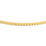 14k Yellow Gold 21g Solid Heavy 3.5mm Thick Serpentine Link Necklace Italy 20"